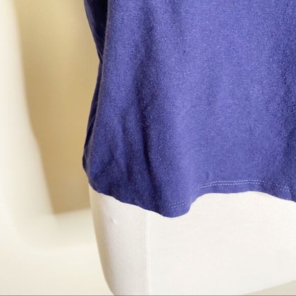 Levis Graphic Tee Shirt Crop Navy Small - Picture 4 of 6